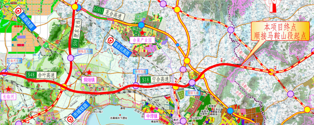 s18宁合高速(s48合叶高速淮桐高速-含山界)