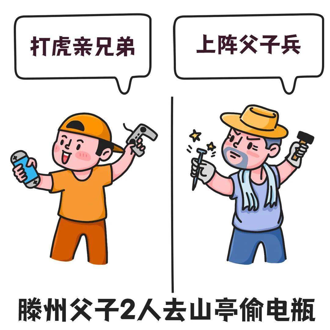 滕州被抓父子2人去山亭偷电瓶