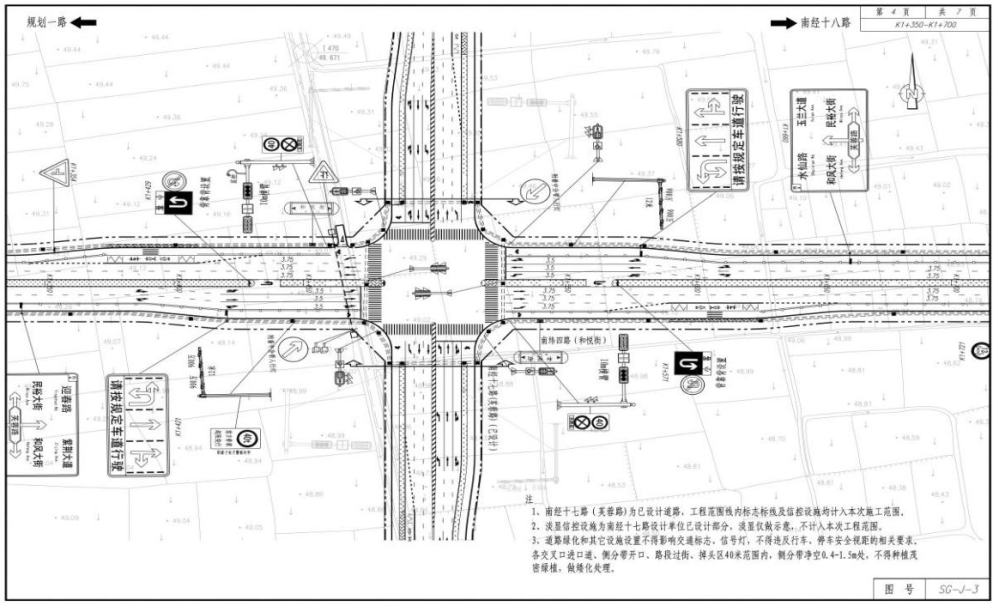 图15:交叉口渠化功能设计示意图74 了解路段沿线地块开口情况,从