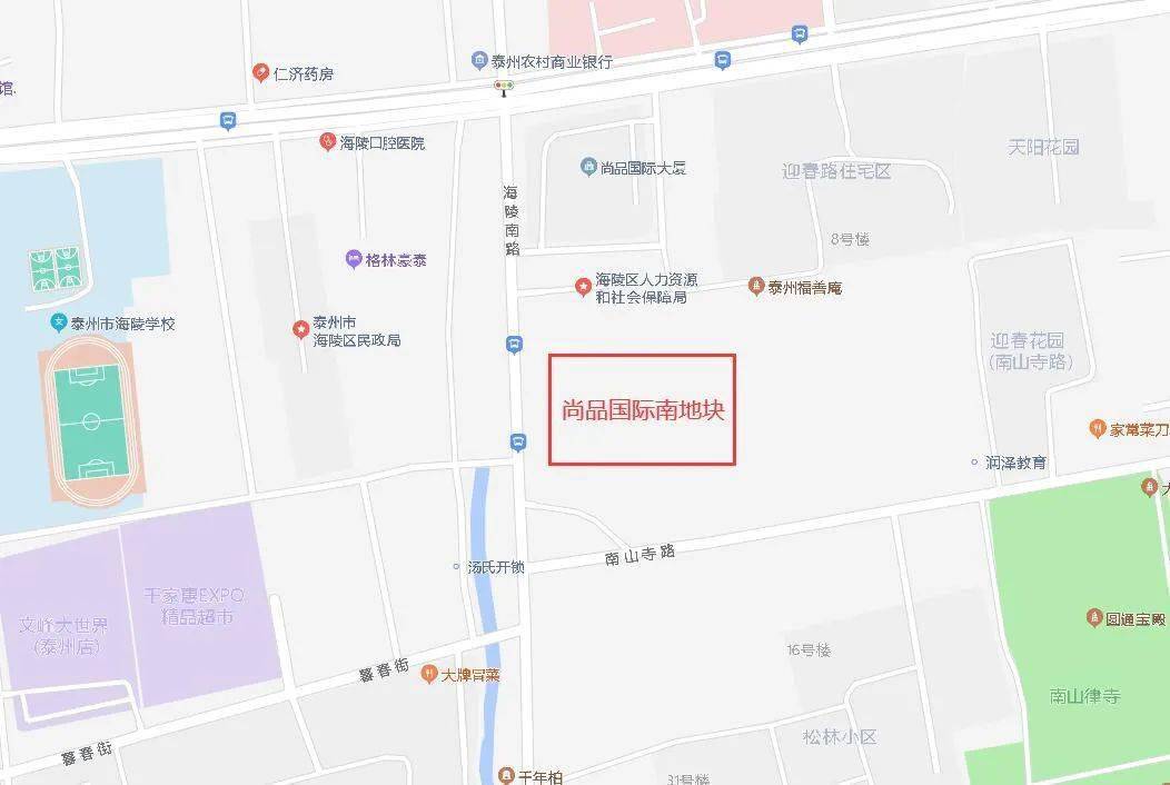 根据泰州市自然和资源规划局先前公示的信息,该商住用地用地面积约3.