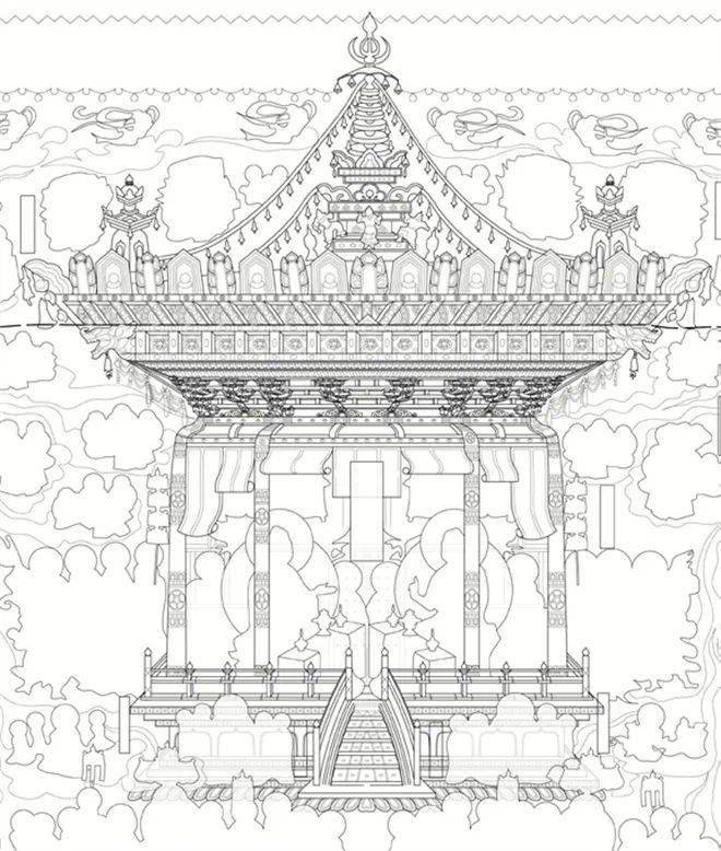 敦煌壁画中的大,小昭寺_建筑_柱子_吐蕃