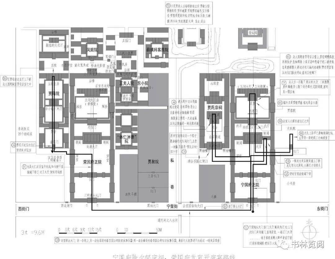 大观园示意图贾府鸟瞰示意图大观园修建前荣宁二府平面示意图建大观