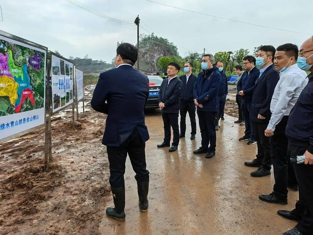 局和蔡甸区领导现场踏看期共建标杆项目推进深度合作_武汉市_胡道银