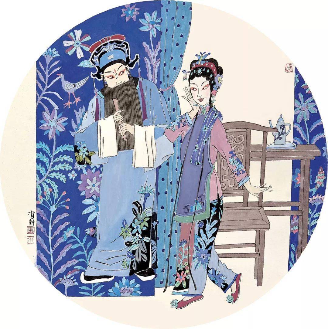 林宜耕的工笔戏曲人物飘逸之美百看不厌