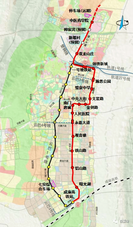 云巴3号线,4号线规划出炉,经过璧山这些地方!_服务_线路_轨道线