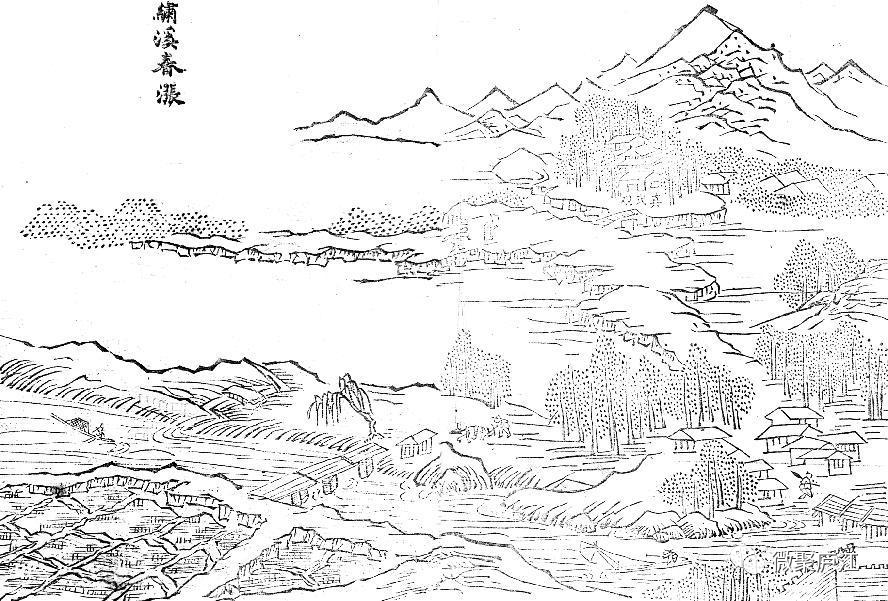 古"庐江八景"之一:绣溪春涨清光绪《庐江县志》(卷之二·山川)载:"