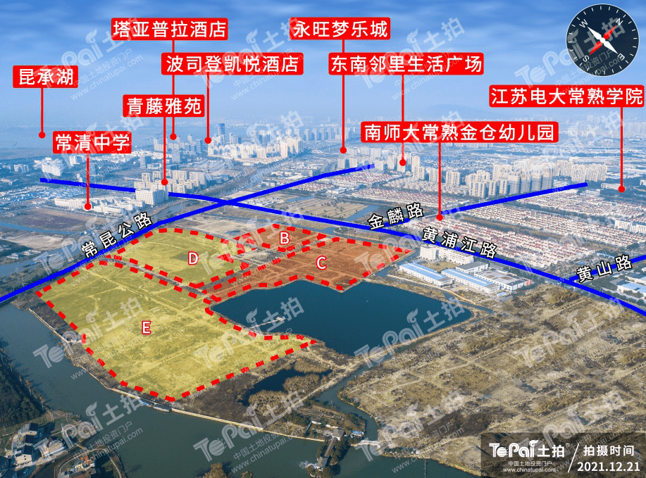 常熟高新区昆承湖畔这8宗地块给你惊喜