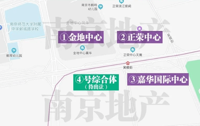 以吴侯街地铁站为中心,还形成了四大商业综合体(金地中心,正荣中心