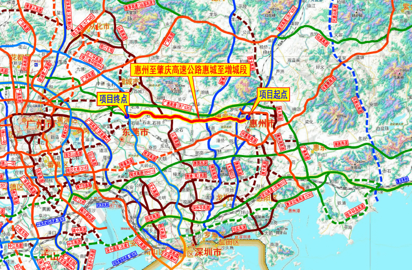 规划提到,完善骨架高速公路网,构建对外辐射快捷通道,推动惠肇高速