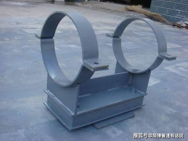 在什么尺寸的管道上放什么尺寸的管卡子,后面的工字钢或角钢嵌入墙中