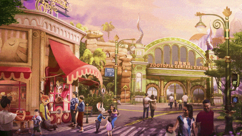 【探索】上海迪士尼“疯狂动物城”主题园区部分全新细节亮相
