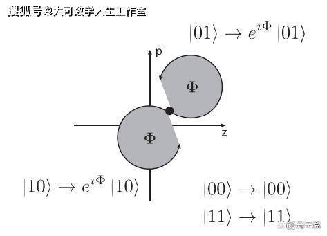 这种门使用一对失谐的激光束来产生一个与状态有关的力,在相位空间中