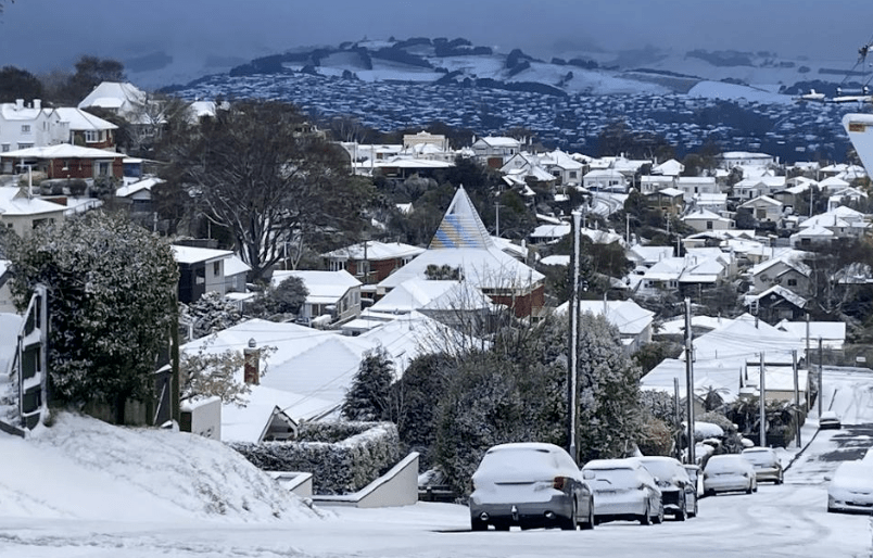 刷屏：新西兰一夜返冬，有人上街滑雪！