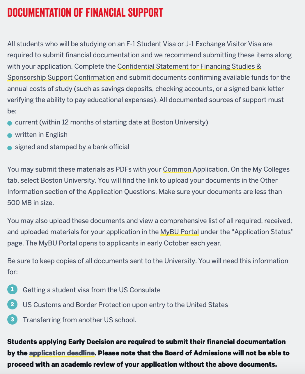 申请美国大学，关于资金证明的若干问题