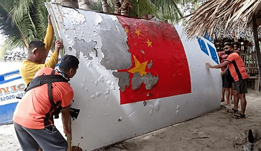 我国火箭残骸明明坠落太平洋！为何又在菲律宾发现中国火箭残骸？