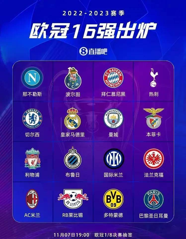 欧冠16强看点多:酝酿4场超强对决,皇马对阵ac米兰?_vs