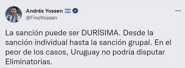 乌拉圭围攻+辱骂主裁!记者:或遭国际足联严惩 被禁止参加世预赛