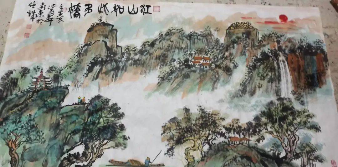 翟卫东的画寓意高深_中国_山水画_气韵