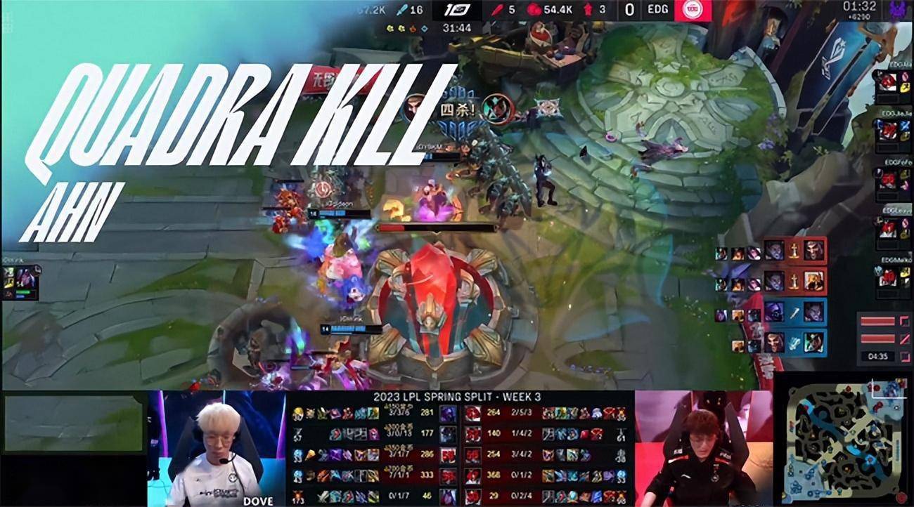 LOL-LPL：YSKM刀妹对位单杀Ale杰斯打穿上路，iG 2-0击败EDG