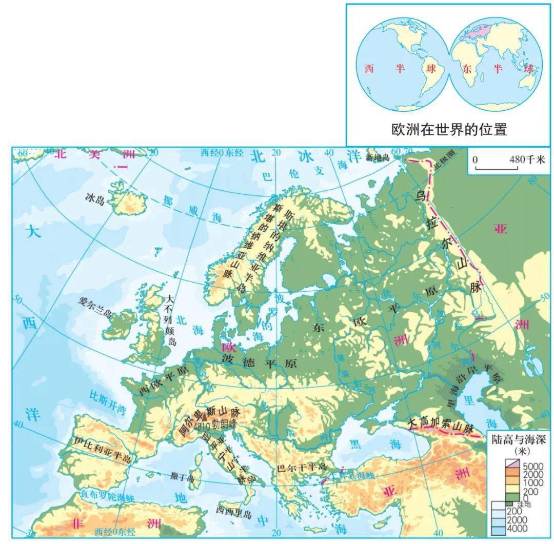 大气运动常识点最全梳理，空白＋彩色世界区域天文填图（可下载）