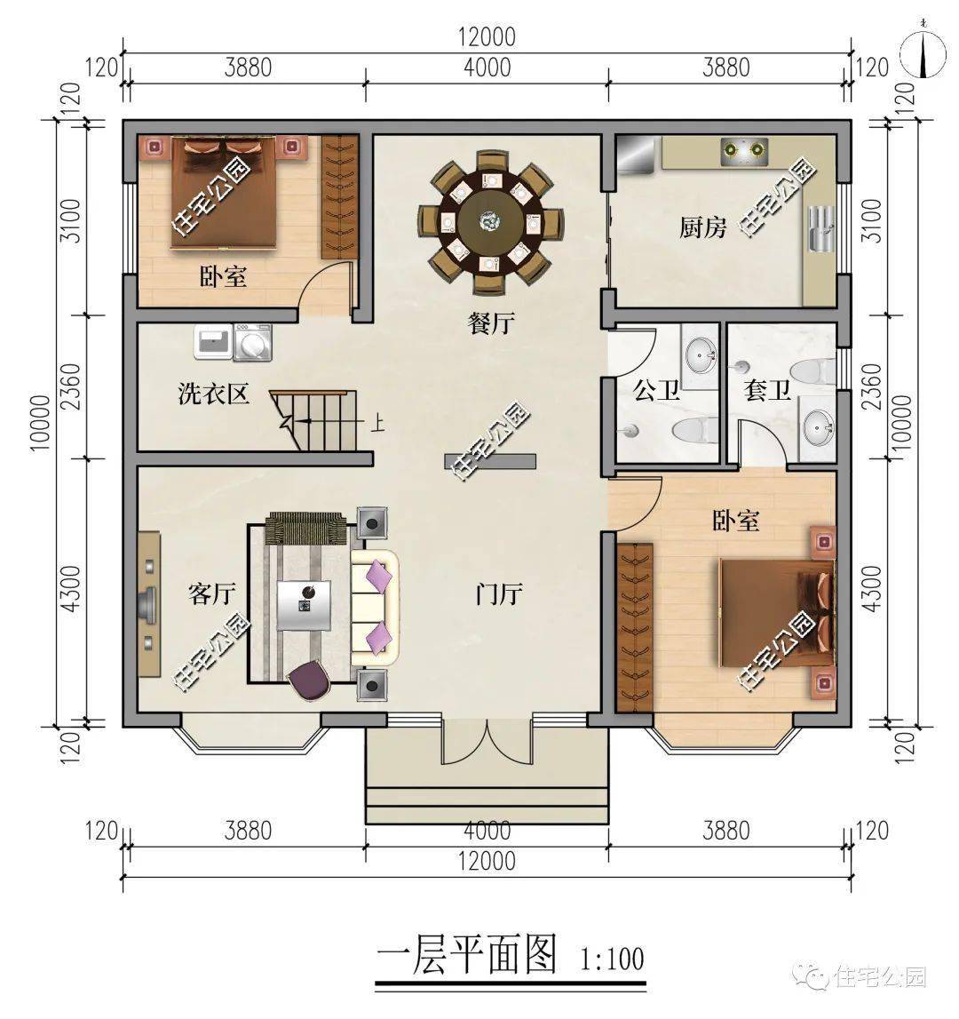 北京宋先生定造设想12×10米二层欧式美宅，247平米造价31万起（2245）