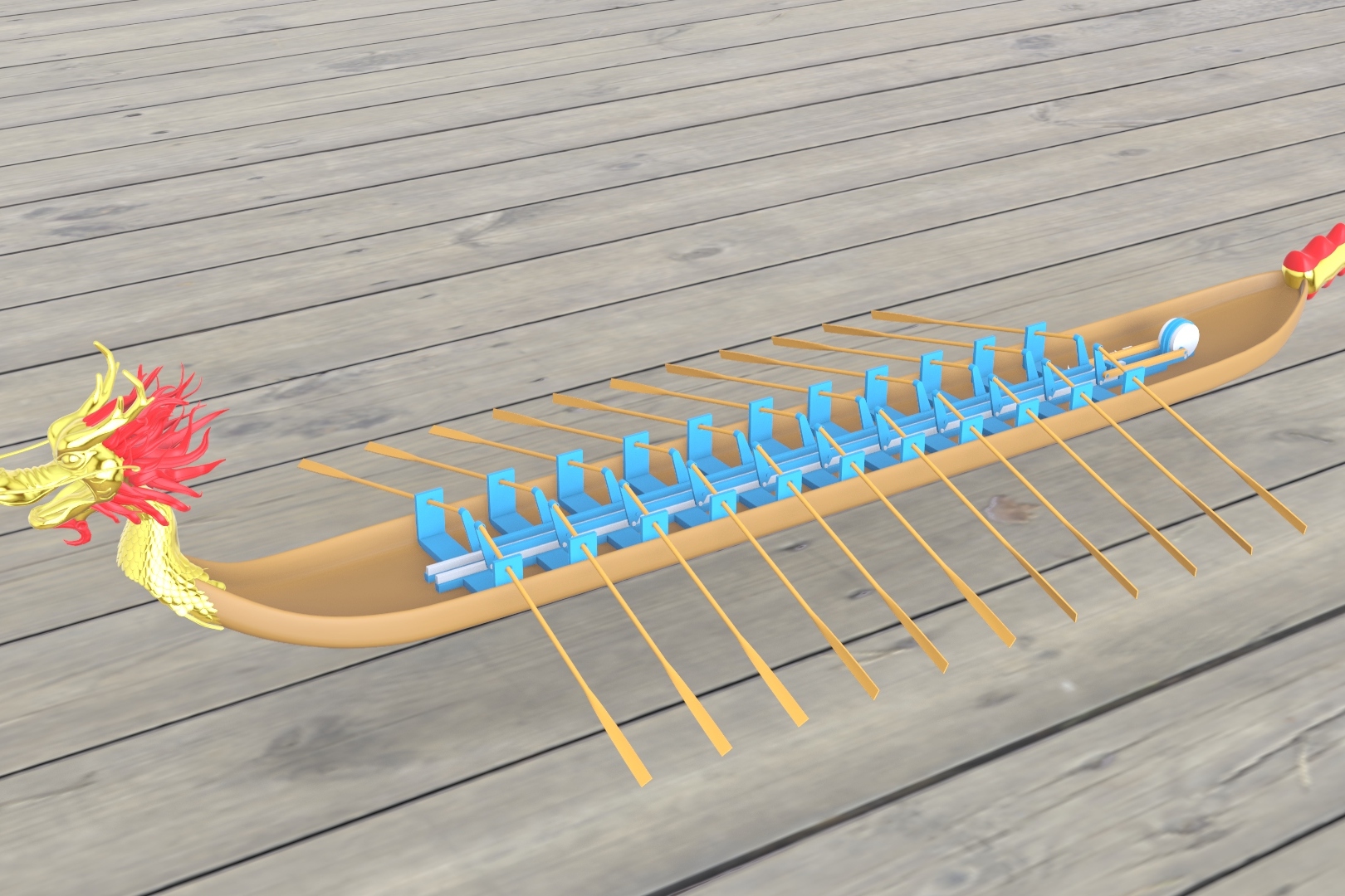 端午节机械化龙舟原理