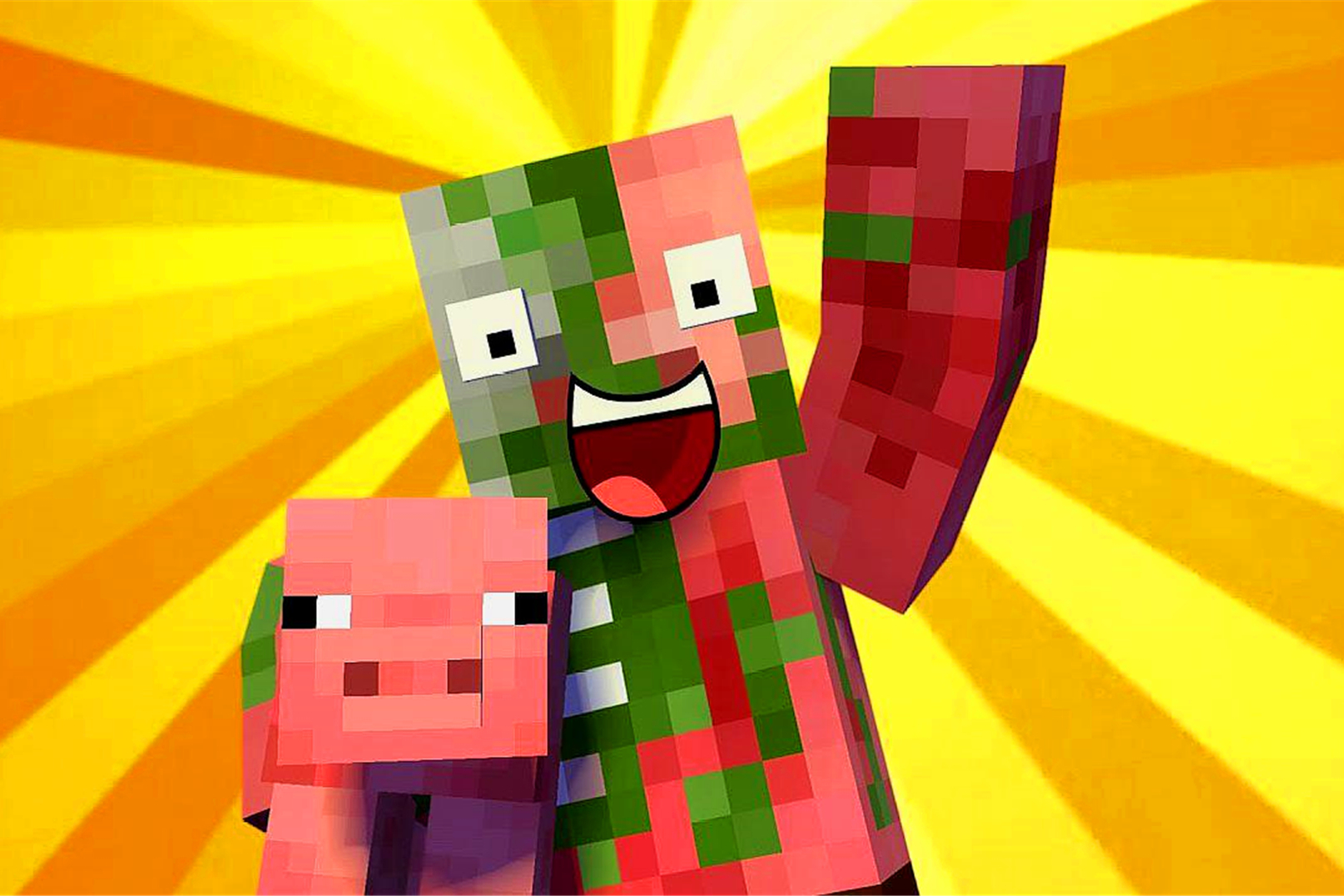 我的世界mc动画小猪的生活之苹果争夺战