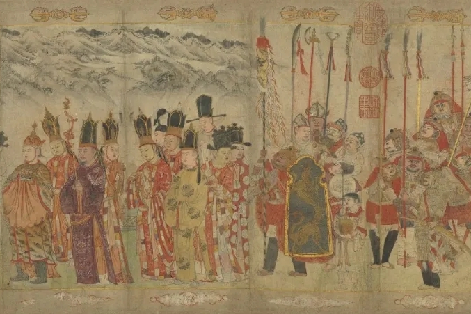 南天瑰宝世无双：大理国张胜温《梵像卷》全解读_搜狐网