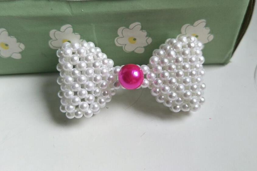 手工活蝴蝶发夹在家也可以做