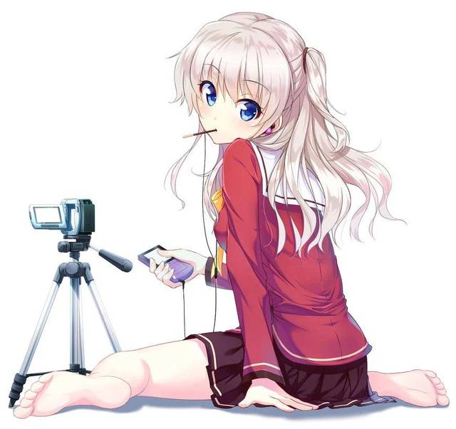 她在使用"幻想御