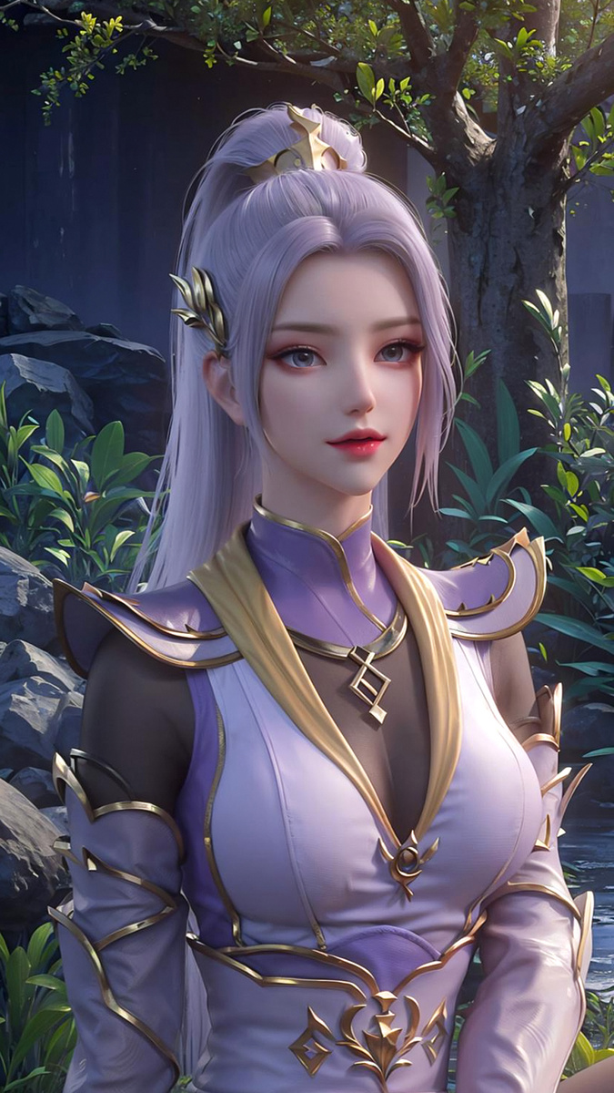 AI国漫女神|《斗破苍穹》韩月高清手机壁纸