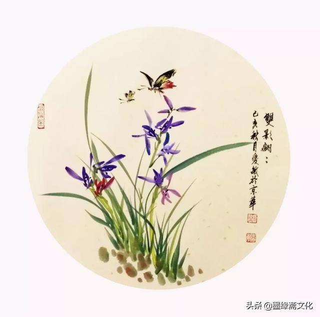 画家刘爱敏兰草作品赏析