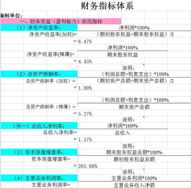 自動生成財務報表的excel模板(資產負債表,利潤表,丁字賬等) 資產