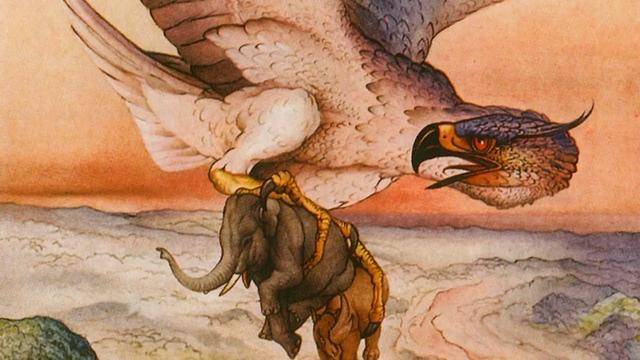 在马可波罗的传说中,古代有一种巨大的鸟可以以狮象为食,被称为 象鸟