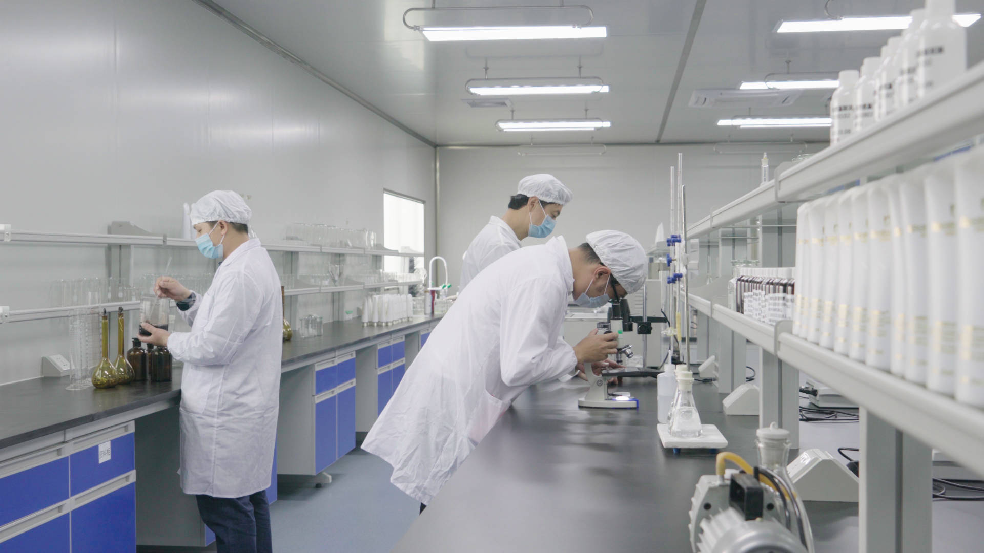 晒一组ceta美容护肤洁净生产车间及产品生产全过程