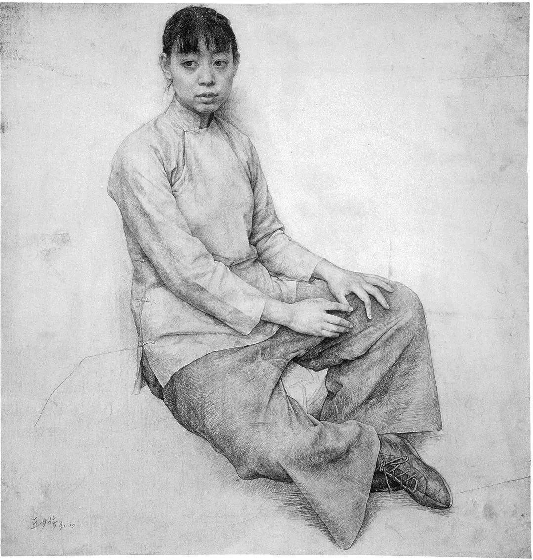 学院派素描全身像