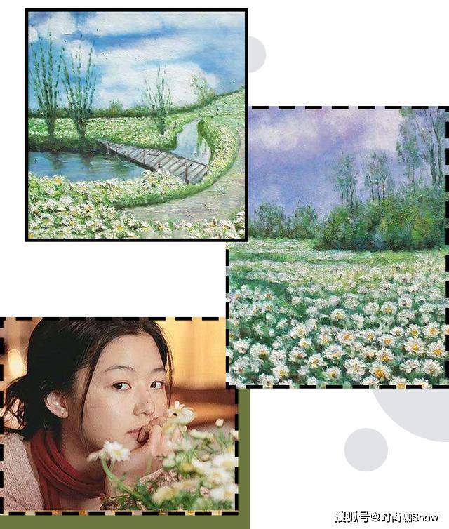 电影女主是一个画家,她真的超爱雏菊的,写生作品里都能看到雏菊的身影