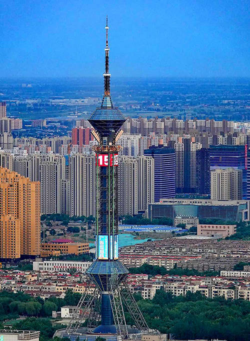 欣赏鸟瞰国际庄