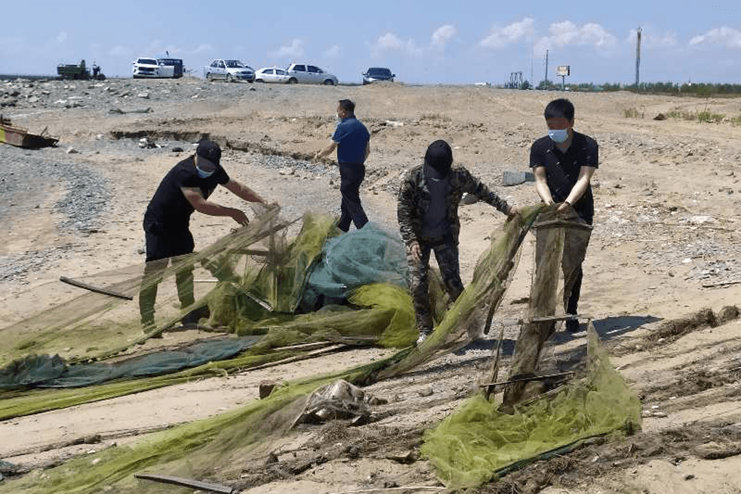 禁渔期哈尔滨严查非法捕捞清理渔网四百余张