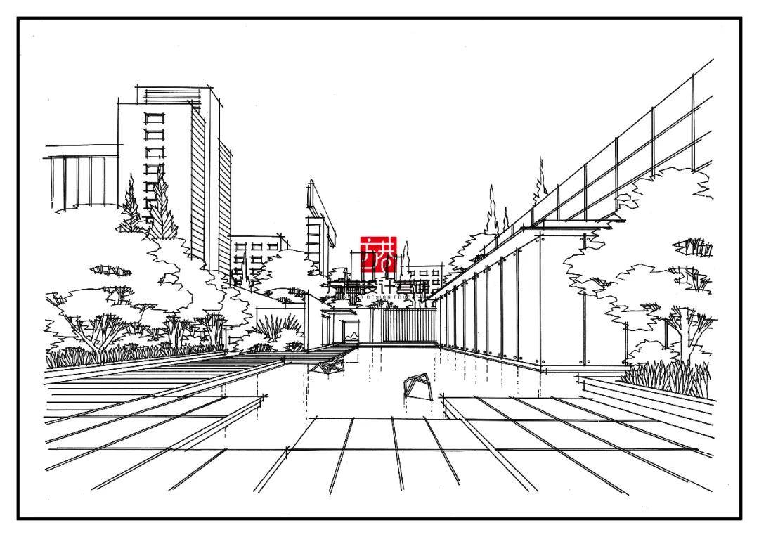 環藝空間手繪線稿表達 | 景觀設計素材分享(一)