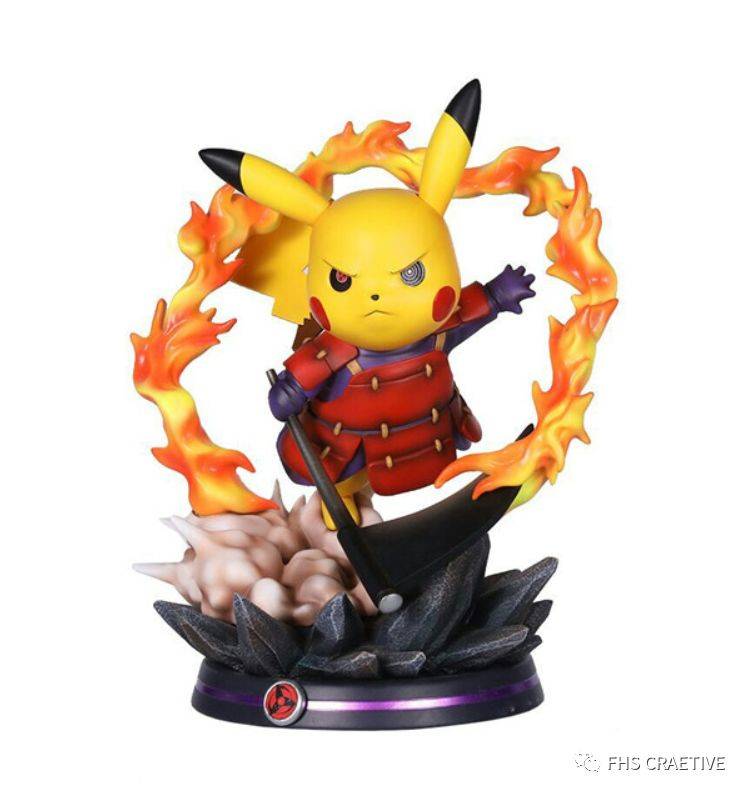 卡卡西皮卡丘 限量手办黄潮工作室 须佐能乎cos皮卡丘第一弹 鼬 限量