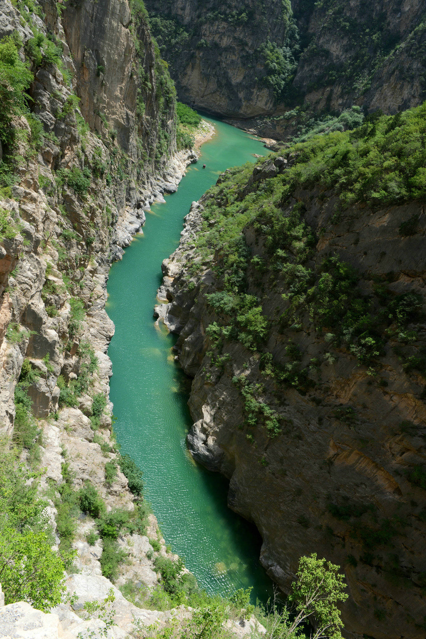 原创碧水青山郑国渠泾河大峡谷颠覆对关中北山印记