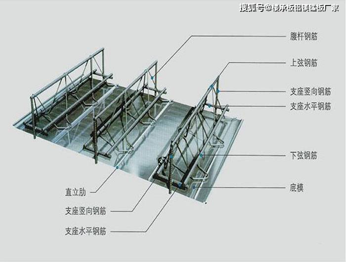 竖向钢筋是连接上弦钢筋和下弦钢筋,增加桁架的支撑强度