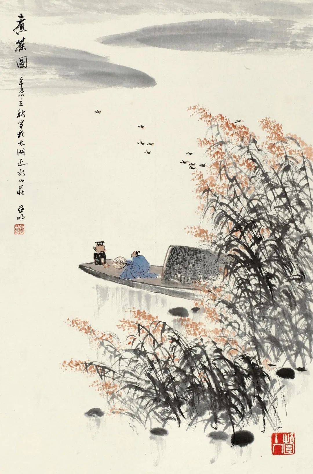 轻轻一小舟,荡出极美意境!