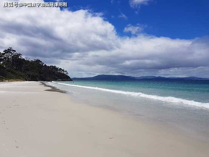 图片[2]-海景绘画教程–学习如何绘制这种简单的塔斯马尼亚海景-数字油画网-（个人图片收录）