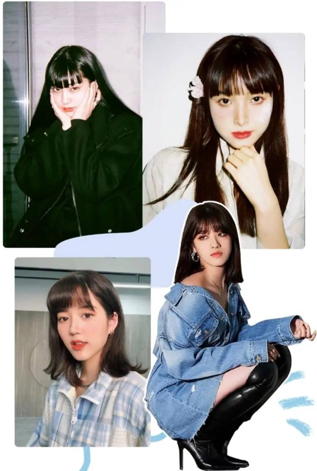 好看减龄专治大脸半个娱乐圈女明星都在try的漫画刘海