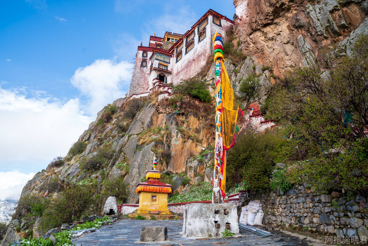 西藏拉萨,千山暮雪,只想见你_斯林寺