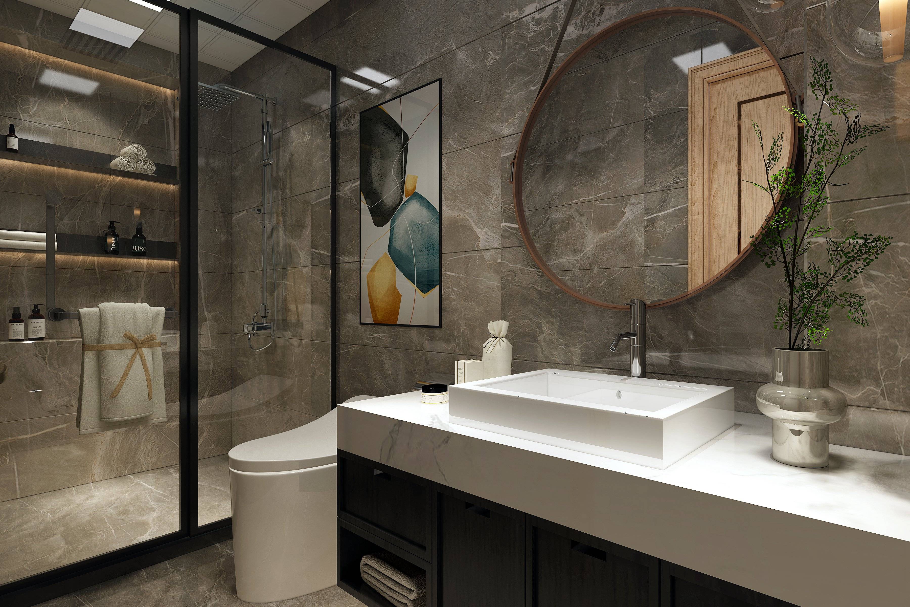 璞悦湾112平现代轻奢设计案例 优质单身女生首选