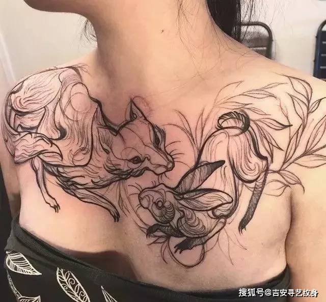 吉安纹身图案锁骨位置推荐(一)