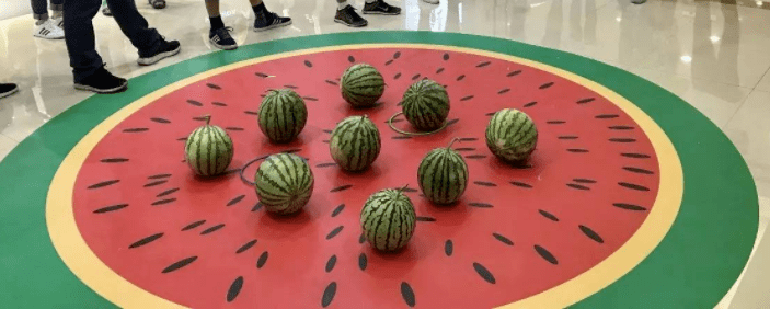 示意图参与活动即可领取五个圈,套中即可免费抱走大西瓜哦~不仅好玩